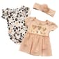 Baby Girl (NB-9M) Bebe 2pk. Short Sleeve Leopard Bodysuit Set - image 1