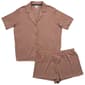 Womens Nicole Miller Short Sleeve Knitted Boxy Shorty Pajama Set - image 1