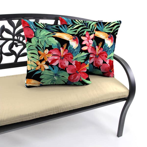 Jordan Manufacturing 2pk. Rani Tropical Outdoor Throw Pillow Set