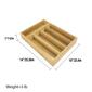 Home Basics Bamboo Cutlery Organizing Tray - image 5