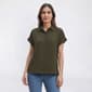 Womens Preswick & Moore® Extended Sleeve Button Front Blouse - image 3