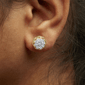 Haus of Brilliance 1/2ctw. Diamond Cluster Stud Earrings - image 4