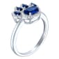 Nova Star® Lab Grown Blue Sapphire & Lab Grown Diamond Paw Ring - image 3
