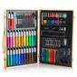 85pc. Art Set w/ Wooden Carry Case - image 1