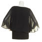 Plus Size MSK Sheer 3/4 Sleeve Embroider Bead Scallop Blouse - image 2