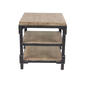 9th & Pike(R) Brown Wood Industrial-Inspired Accent Table - image 1