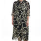 Womens Nanette Lepore 3/4 Sleeve Clip Dot Midi Dress - image 3