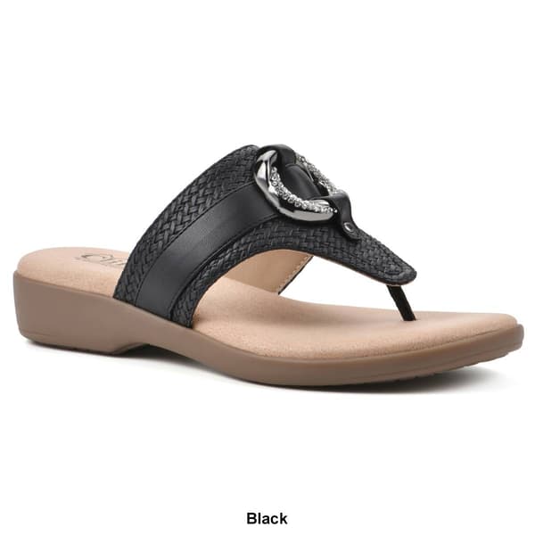 Womens Cliffs by White Mountain Benedict Flips Flops