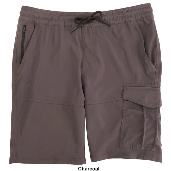 Young Mens Akademiks Sueded Tech Cargo Shorts