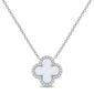 Gemstone Classics(tm) Lab Grown Opal Clover-Shaped Pendant - image 1