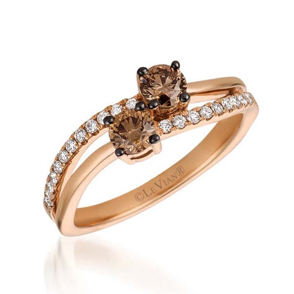 Le Vian Chocolatier(R) 14kt. Strawberry Gold(R) Statement Ring - image 