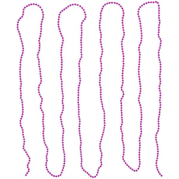 Northlight Seasonal Shiny Pink Beaded Christmas Garland - image 