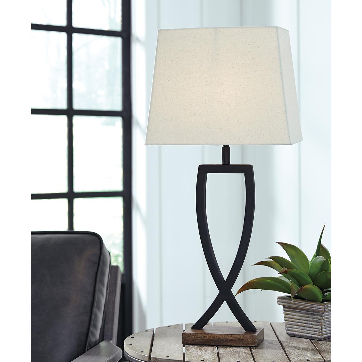 Signature Design by Ashley Textured Metal Table Lamp