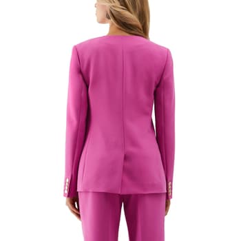 Womens Ella Rafaella® Twill Gabardine Collarless Blazer - Boscov's