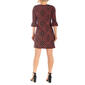 Womens 24/7 Comfort Apparel Geometric Elbow Sleeve Shift Dress - image 2