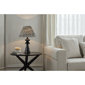 Adesso Dahlia Table Lamp with Pleated Navy/White Fabric Shade - image 3