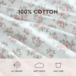 Laura Ashley® Leanna Rose Percale Sheet Set