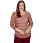 Petite Alfred Dunner Union Square Bayadere Stripe Blouse - image 1