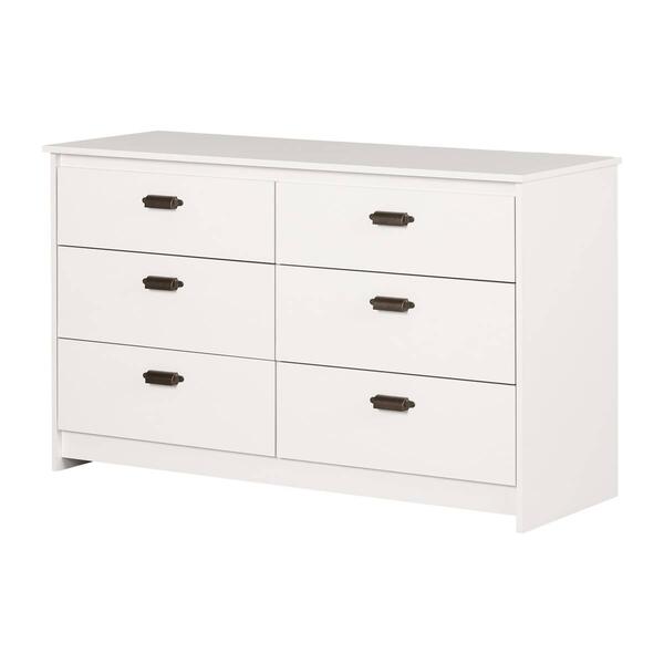 South Shore Hulric Pure White 6-Drawer Double Dresser - image 