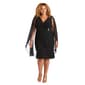 Plus Size R&M Richards Chiffon Duster Cape Wrap Dress - image 1