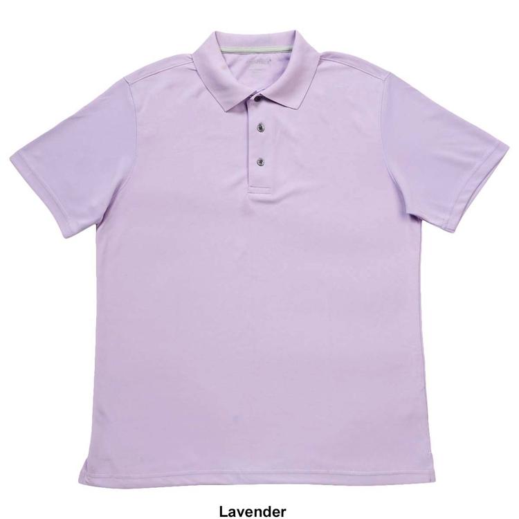 Mens Architect® Solid Mesh Stitch Short Sleeve Golf Polo