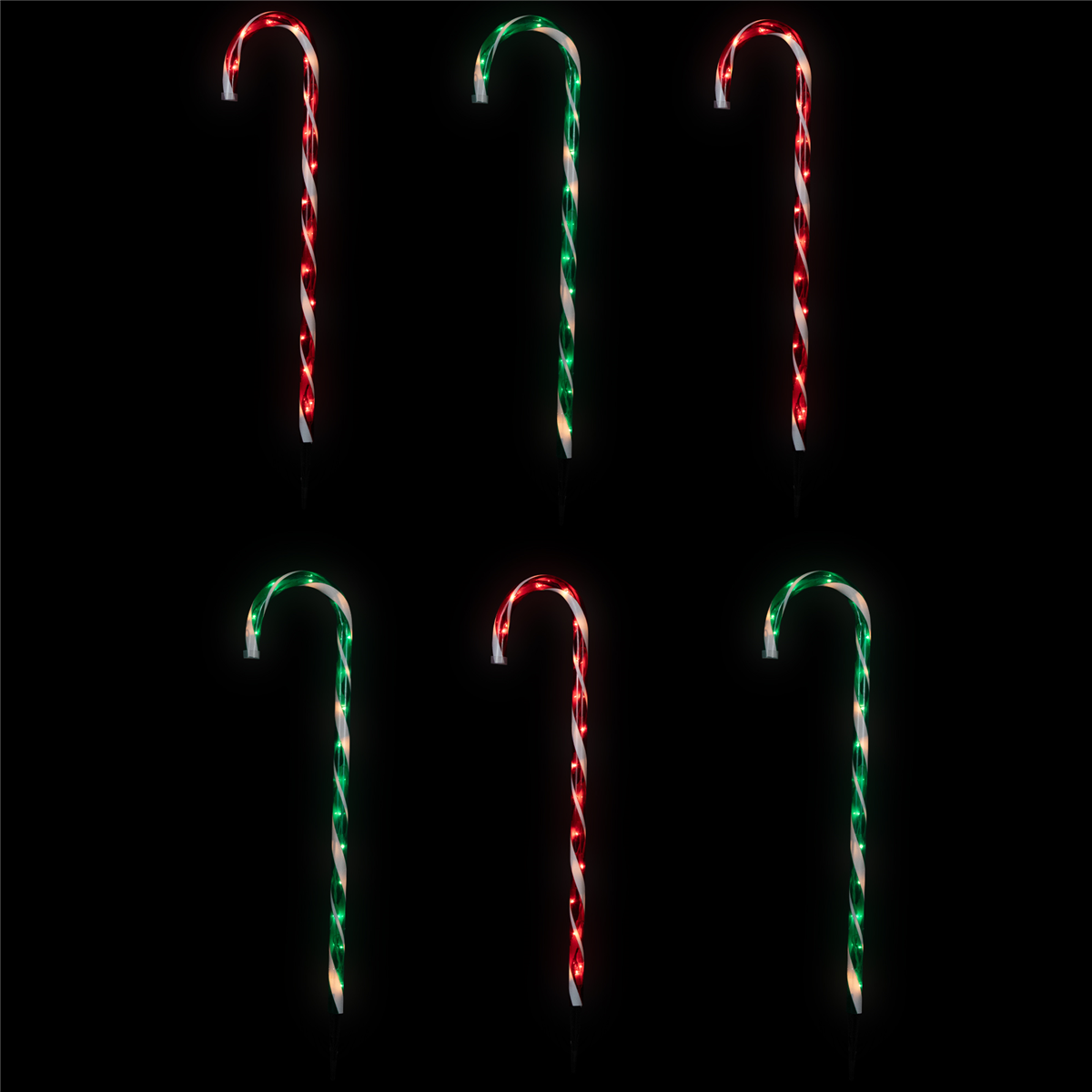 Northlight 6pc. Outdoor Christmas Candy Cane Pathway Markers