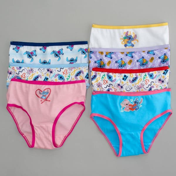 Girls Disney Lilo & Stitch 7pk. Cotton Brief Underwear - image 