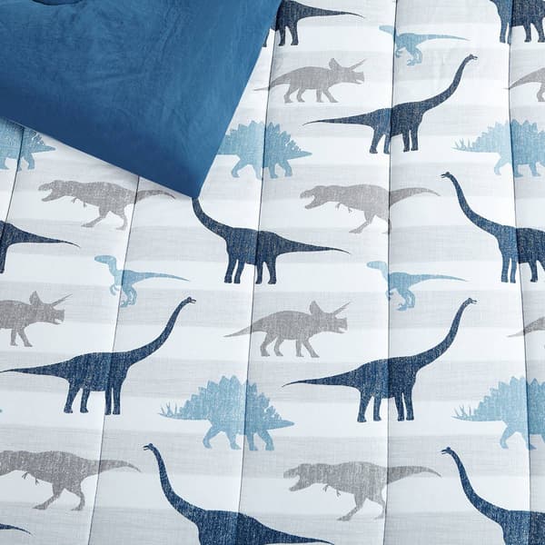 Alex &amp; Bella Dino Print Microfiber Comforter Set