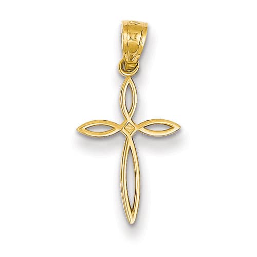 Gold Classics(tm) 14kt. Gold Passion Cross Pendant - image 