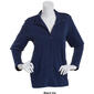 Plus Size Hasting & Smith Long Sleeve Zip Mock Neck Cardigan - image 4