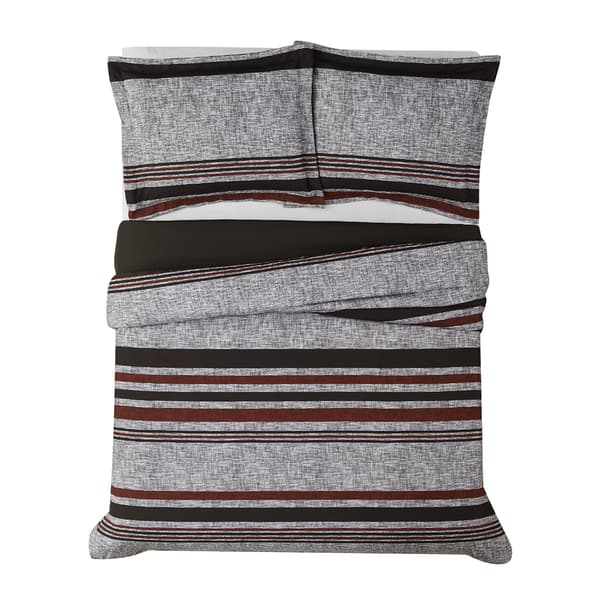 London Fog Warren Stripe Duvet Cover Set