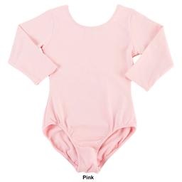 Girls (4-6x) Moret® Kids 3/4 Sleeve Solid Leotard