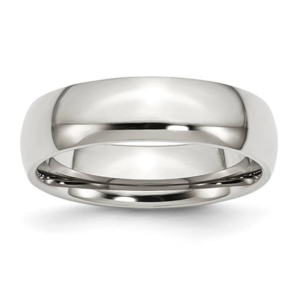 Mens Gentlemen's Classics&#40;tm&#41; Classic Stainless Steel Wedding Band - image 