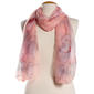 Womens Renshun Pastel Silk Floral Oblong Scarf - image 1