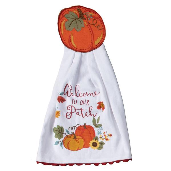 Kay Dee Pumpkin Patch Hang Ups Kitchen Towel - image 