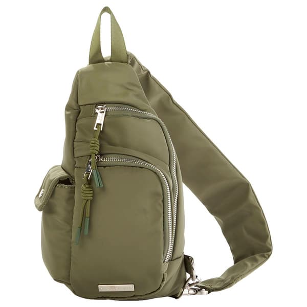 Madden Girl Nylon Side Pocket Sling Bag