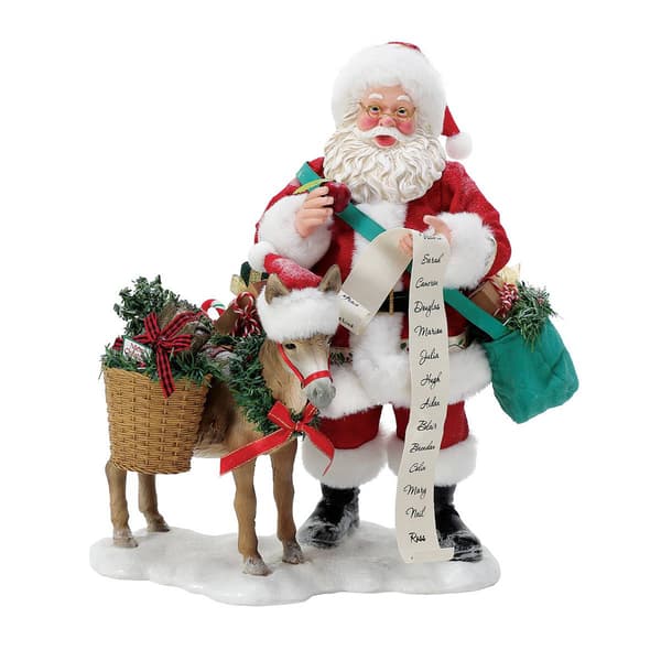 Department 56 Possible Dreams Cutest Little Donkey Santa - image 