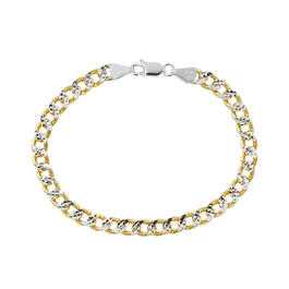 Gold Classics&#40;tm&#41; Gold over Sterling Silver Oval Link Chain Bracelet