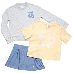 Girls (7-16) Puma(R) 3pc. 48 Sweater/Tee & Skort Set