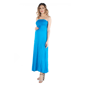 Plus Size 24/7 Comfort Apparel Empire Waist Maternity Maxi Dress - image 2