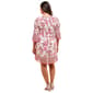 Womens Emma & Michele Long Sleeve Pleated Paisley Shift Dress - image 2