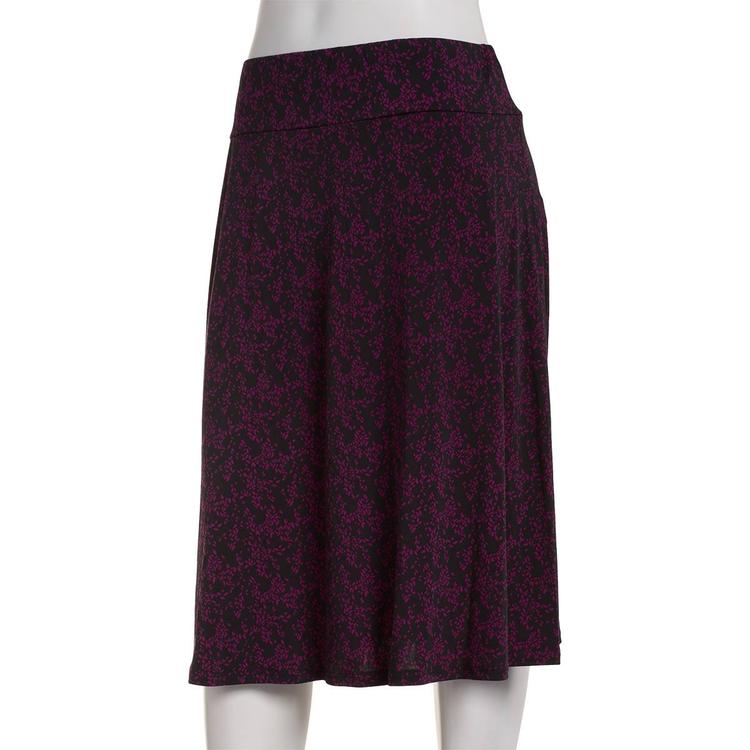 Womens NY Collection Knee Length Floral Skirt