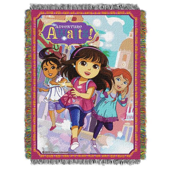Northwest Dora Adventure Awaits Woven Tapestry Throw - image 
