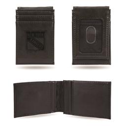 Mens NHL New York Rangers Faux Leather Front Pocket Wallet