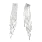 Rosa Rhinestones Crystal Fringe Earrings - image 1