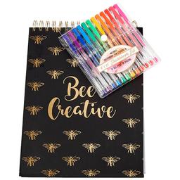 Girls Votum Bee Creative Sketchbook with Gel Pens