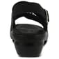 Womens Flexus&#174; By Spring Step Ceri Wedge Sandals - Black - image 4
