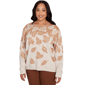 Plus Size Alfred Dunner Mount Laurel Falling Leaf Sweater - image 3