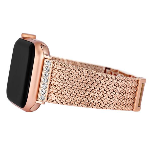Anne Klein Premium Crystals Gold Mesh Band for Apple Watch&#40;R&#41; - image 