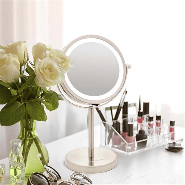 Ovente 6in. Lighted Mangnification Makeup Mirror